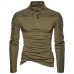 Spring Men Cotton Solid Color Long Sleeve Golf Shirts Multi-color Fall Leisure T-shirts Spring Men Cotton Solid Color Long Sleeve Golf Shirts Multi-color Fall Leisure T-shirts