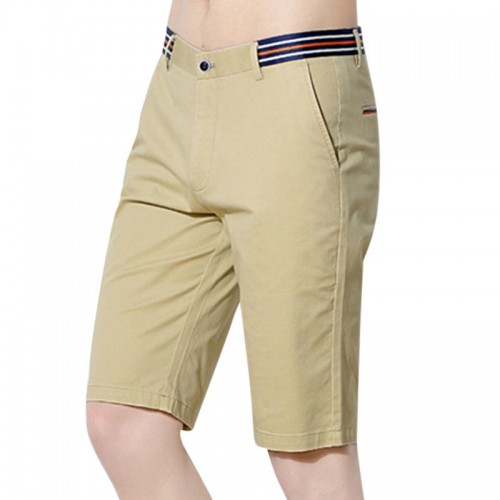 Summer Cotton Leisure Knee-length Shorts Breathable Pure Color Outdoor Cargo Pants for Men Summer Cotton Leisure Knee-length Shorts Breathable Pure Color Outdoor Cargo Pants for Men