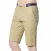 Summer Cotton Leisure Knee-length Shorts Breathable Pure Color Outdoor Cargo Pants for Men Summer Cotton Leisure Knee-length Shorts Breathable Pure Color Outdoor Cargo Pants for Men