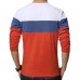Men's Fashion Casual Color Block O-neck Long-sleeved T-Shirts Men's Fashion Casual Color Block O-neck Long-sleeved T-Shirts