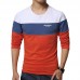 Men's Fashion Casual Color Block O-neck Long-sleeved T-Shirts Men's Fashion Casual Color Block O-neck Long-sleeved T-Shirts