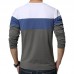 Men's Fashion Casual Color Block O-neck Long-sleeved T-Shirts Men's Fashion Casual Color Block O-neck Long-sleeved T-Shirts