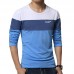 Men's Fashion Casual Color Block O-neck Long-sleeved T-Shirts Men's Fashion Casual Color Block O-neck Long-sleeved T-Shirts