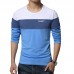 Men's Fashion Casual Color Block O-neck Long-sleeved T-Shirts Men's Fashion Casual Color Block O-neck Long-sleeved T-Shirts