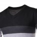 Men Spring Autumn Fashion Stripe V-neck Sweaters Cotton Knitting Leisure Slim Fit Pullovers Men Spring Autumn Fashion Stripe V-neck Sweaters Cotton Knitting Leisure Slim Fit Pullovers