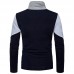 Men's Casual Color Block Bottoming Pullovers Long-sleeved Solid Color Warm High-neck Sweater Men's Casual Color Block Bottoming Pullovers Long-sleeved Solid Color Warm High-neck Sweater