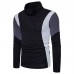 Men's Autumn Winter Casual Color Block Slim Long Sleeve Turtleneck Pullovers Sweater Men's Autumn Winter Casual Color Block Slim Long Sleeve Turtleneck Pullovers Sweater