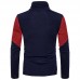 Men's Autumn Winter Casual Color Block Slim Long Sleeve Turtleneck Pullovers Sweater Men's Autumn Winter Casual Color Block Slim Long Sleeve Turtleneck Pullovers Sweater