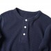 Men's Casual Cotton Washed Solid Color Cassic Henry Collar Long-sleeved Pullovers Tops Men's Casual Cotton Washed Solid Color Cassic Henry Collar Long-sleeved Pullovers Tops