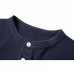 Men's Casual Cotton Washed Solid Color Cassic Henry Collar Long-sleeved Pullovers Tops Men's Casual Cotton Washed Solid Color Cassic Henry Collar Long-sleeved Pullovers Tops