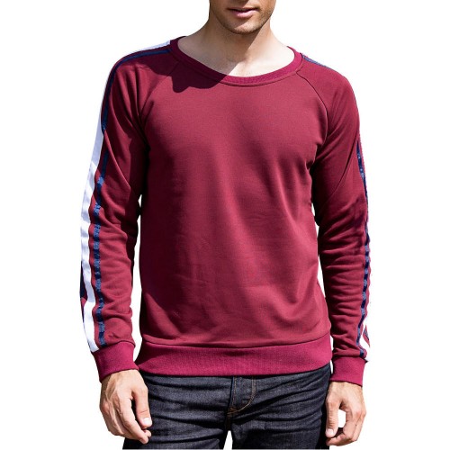 Autumn Winter Pullovers Sweater Men's Cotton Padded Round Neck Long-sleeved Tops Autumn Winter Pullovers Sweater Men's Cotton Padded Round Neck Long-sleeved Tops