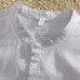 Men's Linen M-4XL Loose Button Design Solid Color Pocket Casual Three Quarter Sleeve T-shirts Men's Linen M-4XL Loose Button Design Solid Color Pocket Casual Three Quarter Sleeve T-shirts