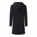Mens Fashion Irregular Hem Solid Color Mid-long Hooded Loose Cardigans Mens Fashion Irregular Hem Solid Color Mid-long Hooded Loose Cardigans