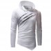 Fashion Irregular Cotton Hooded Patchwork Camo Long Sleeve T-shirts for Men Fashion Irregular Cotton Hooded Patchwork Camo Long Sleeve T-shirts for Men
