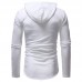 Fashion Irregular Cotton Hooded Patchwork Camo Long Sleeve T-shirts for Men Fashion Irregular Cotton Hooded Patchwork Camo Long Sleeve T-shirts for Men