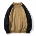 Autumn Winter Men's Loose Color Block Casual O Neck Long Sleeve Pullovers Autumn Winter Men's Loose Color Block Casual O Neck Long Sleeve Pullovers