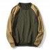 Autumn Winter Men's Loose Color Block Casual O Neck Long Sleeve Pullovers Autumn Winter Men's Loose Color Block Casual O Neck Long Sleeve Pullovers