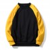Autumn Winter Men's Loose Color Block Casual O Neck Long Sleeve Pullovers Autumn Winter Men's Loose Color Block Casual O Neck Long Sleeve Pullovers
