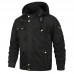 Military Style Multi Pockets Hooded Mens Cotton Jacket Military Style Multi Pockets Hooded Mens Cotton Jacket