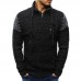 Mens Casual Holes Wool Knit Zipper Drawstring Slim Fit Long Sleeve Pullovers Mens Casual Holes Wool Knit Zipper Drawstring Slim Fit Long Sleeve Pullovers