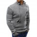 Mens Casual Holes Wool Knit Zipper Drawstring Slim Fit Long Sleeve Pullovers Mens Casual Holes Wool Knit Zipper Drawstring Slim Fit Long Sleeve Pullovers
