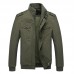 Mens Plus Size Military Epaulets Cotton Cargo Jacket Mens Plus Size Military Epaulets Cotton Cargo Jacket