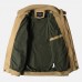 Mens Plus Size Military Epaulets Cotton Cargo Jacket Mens Plus Size Military Epaulets Cotton Cargo Jacket