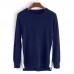 Mens Casual Stitching Color Breathable Cotton Long Sleeve Warm Pullovers Sweaters Mens Casual Stitching Color Breathable Cotton Long Sleeve Warm Pullovers Sweaters