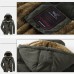 Mens Thicken Warm Multi Pockets Windproof Detachable Hooded Jacket Mens Thicken Warm Multi Pockets Windproof Detachable Hooded Jacket