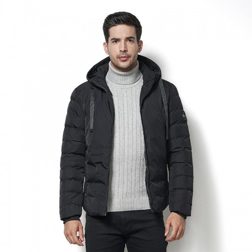 Mens Cotton Padded Jacket Windproof Warm Thick Hooded Coat Mens Cotton Padded Jacket Windproof Warm Thick Hooded Coat