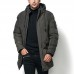 Mens Plus Size Thickened Warm Hooded Mid Long Winter Padded Jacket Parka Mens Plus Size Thickened Warm Hooded Mid Long Winter Padded Jacket Parka