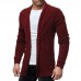 Men's Wool Causal Open Halter Sweaters Fit Knitting Pure Color Long Sleeve Cardigans Men's Wool Causal Open Halter Sweaters Fit Knitting Pure Color Long Sleeve Cardigans