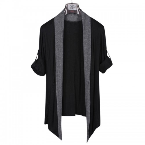 Mens Casual Breathable Knitted Stitching Cotton Cardigans Mens Casual Breathable Knitted Stitching Cotton Cardigans