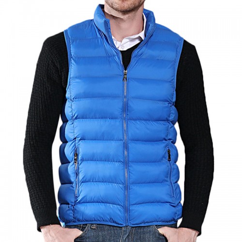 Mens Winter Lightweight Thin Sleeveless Jacket Zipper Solid Color Warm Vest Mens Winter Lightweight Thin Sleeveless Jacket Zipper Solid Color Warm Vest