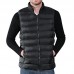 Mens Winter Lightweight Thin Sleeveless Jacket Zipper Solid Color Warm Vest Mens Winter Lightweight Thin Sleeveless Jacket Zipper Solid Color Warm Vest