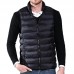 Mens Winter Lightweight Thin Sleeveless Jacket Zipper Solid Color Warm Vest Mens Winter Lightweight Thin Sleeveless Jacket Zipper Solid Color Warm Vest