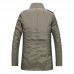 Mens Water Repellent Windproof Stand Collar Jacket Solid Color Trench Coat Mens Water Repellent Windproof Stand Collar Jacket Solid Color Trench Coat