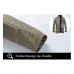 Mens Water Repellent Windproof Stand Collar Jacket Solid Color Trench Coat Mens Water Repellent Windproof Stand Collar Jacket Solid Color Trench Coat
