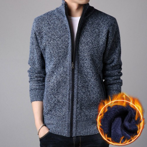 Men's Wool Casual Breathable Comfy Fit Pure Color Long Sleeve Sweater Cardigans Men's Wool Casual Breathable Comfy Fit Pure Color Long Sleeve Sweater Cardigans