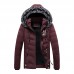 Mens Hooded Down Cotton Padded Solid Color Jacket Winter Thick Warm Short Parka Mens Hooded Down Cotton Padded Solid Color Jacket Winter Thick Warm Short Parka