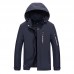 Mens Spring Autumn Letter Printing Solid Color Stylish Zipper Windbreaker Hooded Jacket Mens Spring Autumn Letter Printing Solid Color Stylish Zipper Windbreaker Hooded Jacket