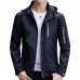 Mens Spring Autumn Letter Printing Solid Color Stylish Zipper Windbreaker Hooded Jacket Mens Spring Autumn Letter Printing Solid Color Stylish Zipper Windbreaker Hooded Jacket