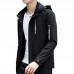 Mens Spring Autumn Letter Printing Solid Color Stylish Zipper Windbreaker Hooded Jacket Mens Spring Autumn Letter Printing Solid Color Stylish Zipper Windbreaker Hooded Jacket