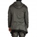 Mens Fashion Mid Long Avant-garde Irregular Hem Solid Color Pockets Hooded Cardigans Mens Fashion Mid Long Avant-garde Irregular Hem Solid Color Pockets Hooded Cardigans