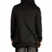 Mens Fashion Mid Long Avant-garde Irregular Hem Solid Color Pockets Hooded Cardigans Mens Fashion Mid Long Avant-garde Irregular Hem Solid Color Pockets Hooded Cardigans