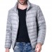 Mens Winter Lightweight Warm Padded Jacket Solid Color Stand Collar Coat Mens Winter Lightweight Warm Padded Jacket Solid Color Stand Collar Coat