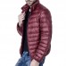 Mens Winter Lightweight Warm Padded Jacket Solid Color Stand Collar Coat Mens Winter Lightweight Warm Padded Jacket Solid Color Stand Collar Coat