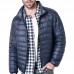 Mens Winter Lightweight Warm Padded Jacket Solid Color Stand Collar Coat Mens Winter Lightweight Warm Padded Jacket Solid Color Stand Collar Coat