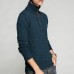 Mens Knitted Solid Color Thick Warm Half Zipper Stand Collar Pullovers Sweaters Mens Knitted Solid Color Thick Warm Half Zipper Stand Collar Pullovers Sweaters