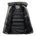 Mens Winter Thick Warm Fur Lapel Quilted Padded Jacket Mens Winter Thick Warm Fur Lapel Quilted Padded Jacket